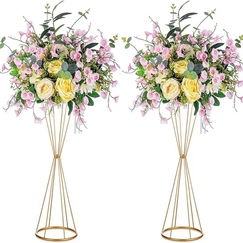 60cm metal wedding artificial flower wedding table centerpiece flower stand for decoration