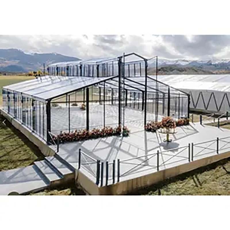 Romantic transparent wedding marquee clear tent
