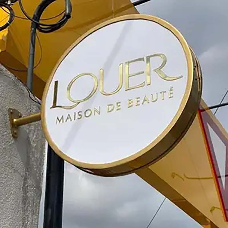 Blade Sign, Double Side Sign, Round Box Store front Sign, Double Side Projecting Light Box, LED Light Box Sign Board