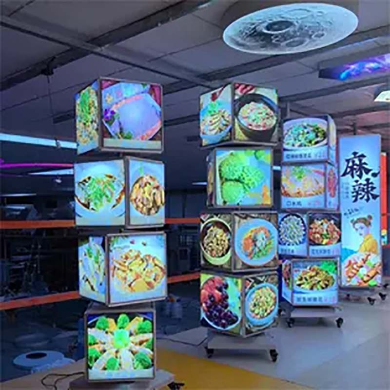 Acrylic Material With Round Square Irregular Shape Of Luminous Fabric LED Light Box Sign For Display Advertising