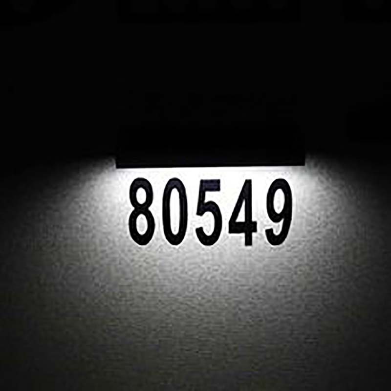 Custom LED Brushed Face Stainless Steel Apartment Hotel Door Sign Led Light Hotel Room Number Sign with Doorbell