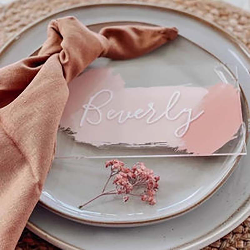 2 Pack Small Reserved Table Signs for Restaurants,Dinner Parties,Banquets,Events - Stainless Steel Table Tent Place Signs