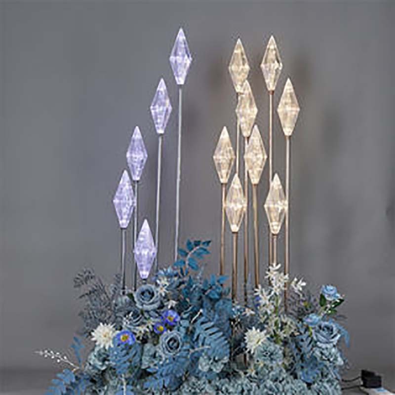Diamond Floor Lamp Wedding Decoration Party Decoration Atmosphere Props Venue Crystal Decoration