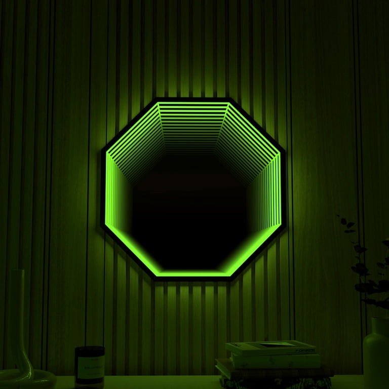 Decoracion Lettering Infinity Mirror Light, Remote Control LED