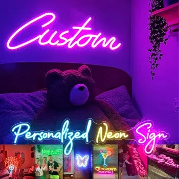 Fast delivery Dropshipping Decoracion Lettering Light Logo Custom LED Light Custom Neon Sign Neon Lights Drop Shipping For Party