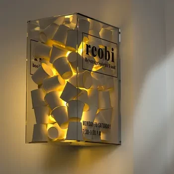 Portable lightbox indoor desktop luminous lightbox store advertising acrylic light box advertisement products advertising box