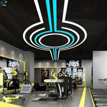 Aluminum Linear LED Pool Table Light Super Bright Billiards Pool Snooker 1.2*2.4m Rectangle Pendant Light