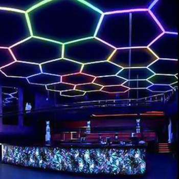 The New High Quality Hexagon Garage Lights Rgb Party Led Hexagon Light