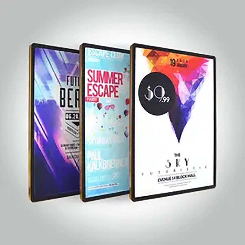 wholesale sign aluminum advertising light boxes snap frame portable poster frame LED illuminated Slim Ultra Thin Light Box