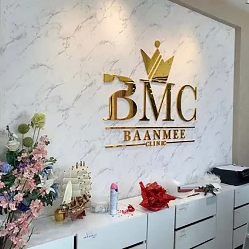 Custom Cheap Metal 3D Wall Mounted Alphabet Letters for Hospital Advertising Wall Decor