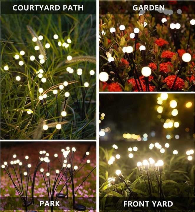 Solar LED Fairy String Lights Christmas Party Wedding Holiday Decoration Garland Light Outdoor Home Waterproof Lithium Battery