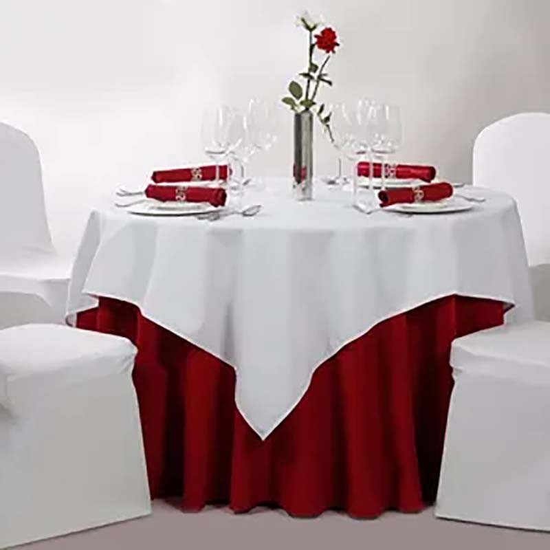 Custom Circular Table Cloth Cover Banquet Table Cloth Polyester Decorative Decoration